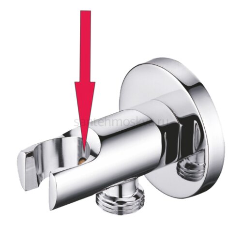 Выход/держ/клапан (круглый, ХРОМ)