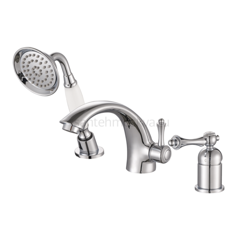 77133 Смеситель на борт ванны (3-отв,ХРОМ) (8/1шт)