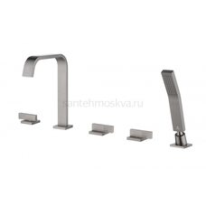 01133-Q Смеситель на борт ванны (5-отв,ГРАФИТ) (10/1шт)