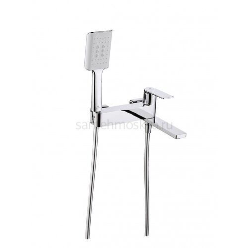 07132 Смеситель од. для ванны кор. (ХРОМ) (8/1шт)