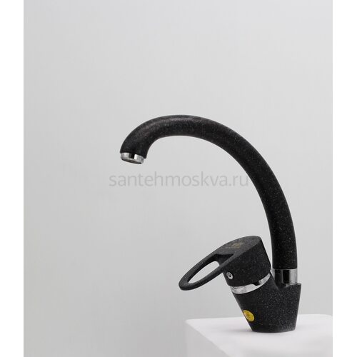 10021-C Смеситель (ЧЕРНЫЙ) для кухни Л/К