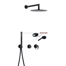 19164-C Встроенный смес для душа с 2-функ. (ЧЕРНЫЙ) 19164-C Встроенный смес для душа с 2-функ. (ЧЕРНЫЙ)