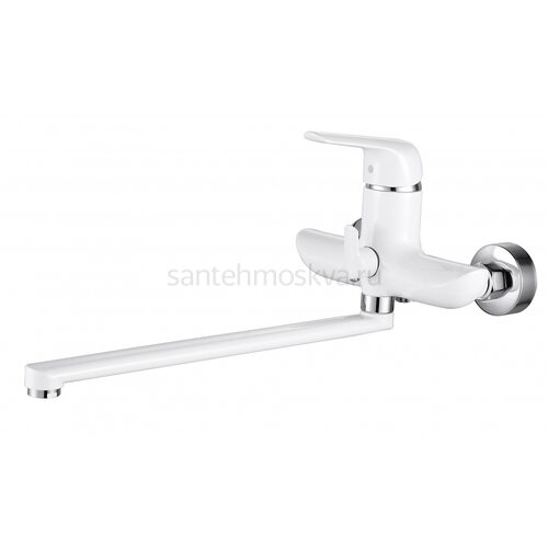 24041-F Смеситель одно. для ванны (БЕЛЫЙ) (6/1шт) Л/К