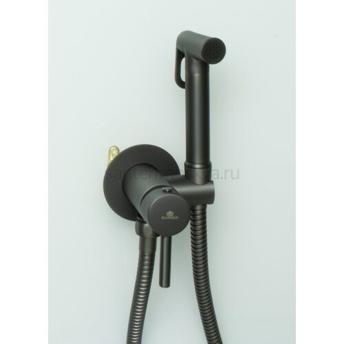 42101-Q Set Смеситель встраива. для биде КРУГ. (ГРАФИТ) (10/1шт)