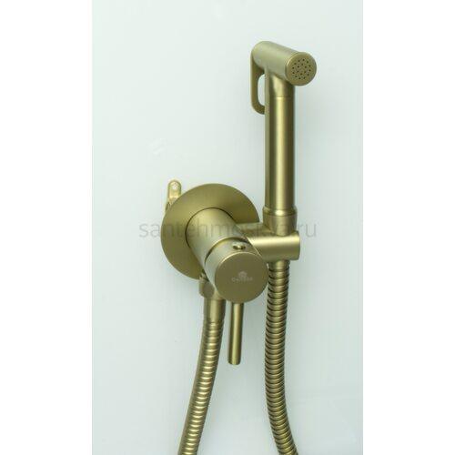 42101-S Set Смеситель встраива. для биде КРУГ. (МАТ, ЗОЛОТО) (10/1шт)