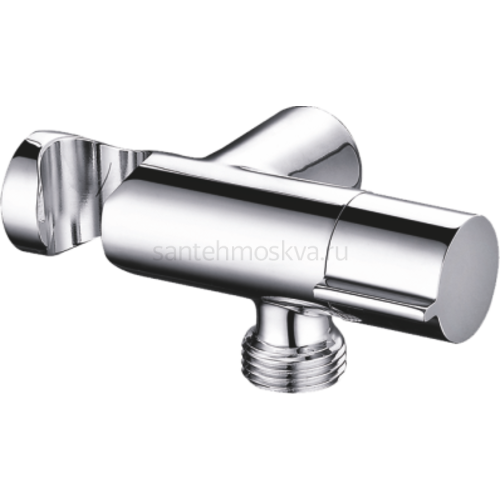 Выход/держ/кран (круглый, ХРОМ) (50/1шт)