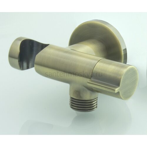 Выход/держ/кран (круглый, БРОНЗА)