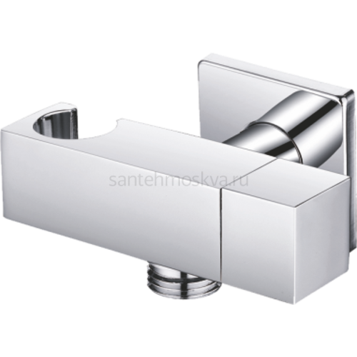 Выход/держ/кран (квадратный, ХРОМ)