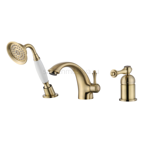 77133-D Смеситель на борт ванны (3-отв,БРОНЗА) (8/1шт)
