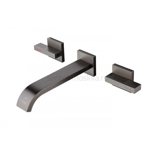 01144-Q Смеситель встраиваемый для раковины (ГРАФИТ) (8/1шт)