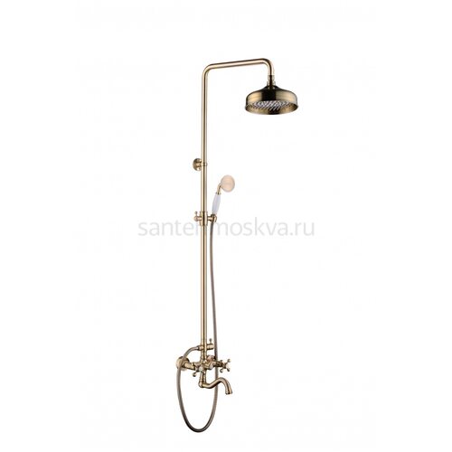 09063-D Двухвент душевой релинг БРОНЗА (4/1шт)