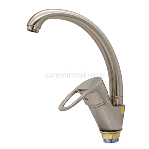 10021-G Смеситель (САТИН) для кухни (10/1шт)