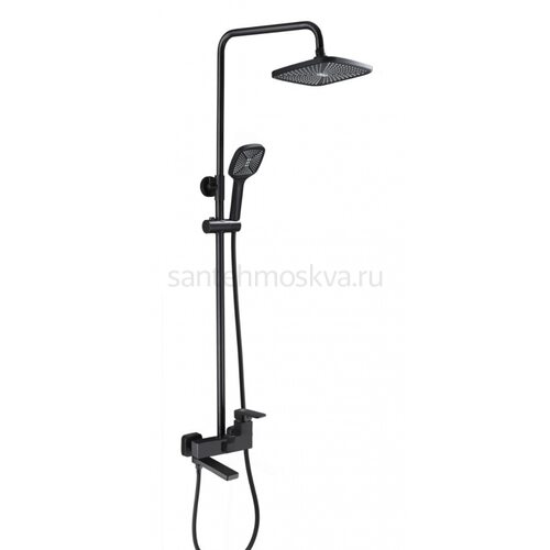 12063-C Душевой релинг (ЧЕРНЫЙ) (4/1шт) Л/К