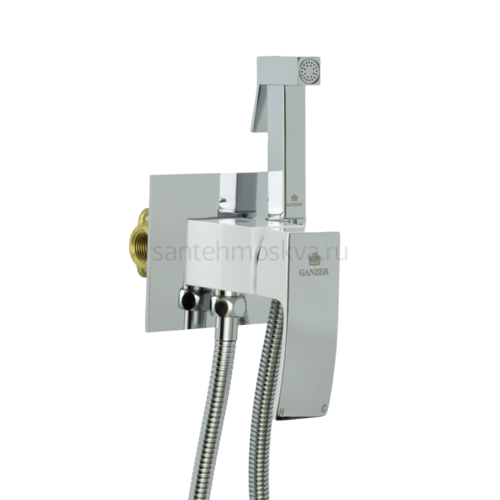 44057-F Комплект встраива. для биде (БЕЛ/ХРОМ) (10/1шт) Л/К