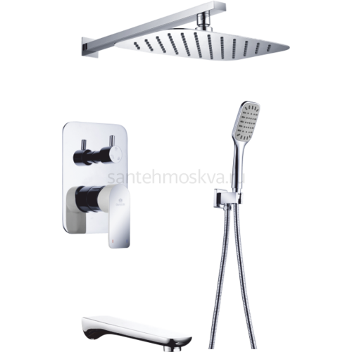 21065 Встроенный смес для душа с 3-функ. (5/1шт) Л/К