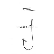 01165-Q Смеситель встраиваемый для душа с 3-функ. (ГРАФИТ) (6/1шт)