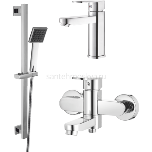 06037 Душевой комплект (3 в 1) ХРОМ