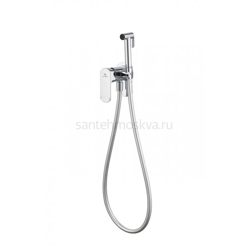 06157 Смеситель встраиваемый с ГИГ. душем (ХРОМ) (10/1шт)