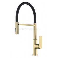 GZ07126-S Смеситель для кухни с гиб. МАГНИТ. изливом (матовое золото+ЧЕР.) GZ07126-S Смеситель для кухни с гиб. МАГНИТ. изливом (матовое золото+ЧЕР.)