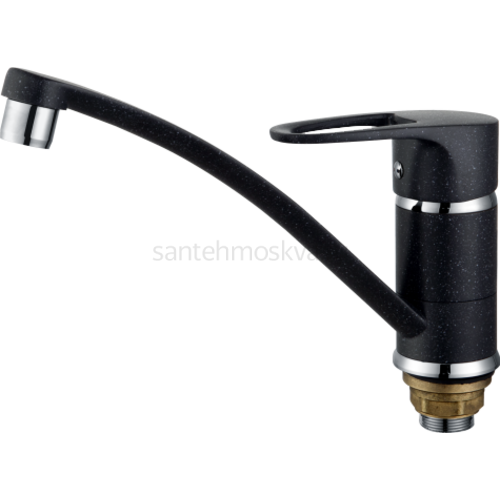 10022-C Смеситель (ЧЕРНЫЙ) для кухни Л/К