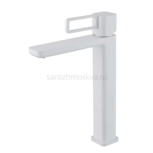 12112-F Смеситель од. для раковины-чаши (БЕЛЫЙ) (10/1шт)