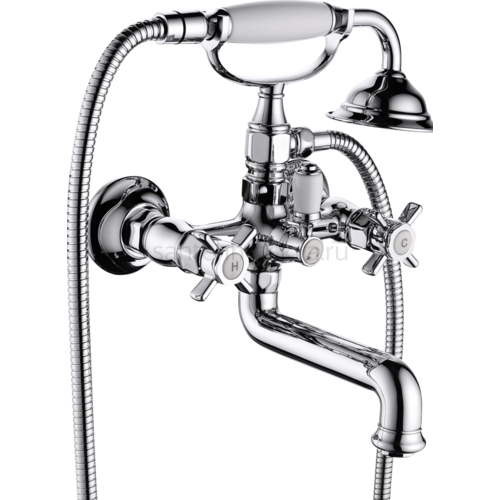 15032 Смеситель 2-ух руч. для ванны корот. (6/1шт)