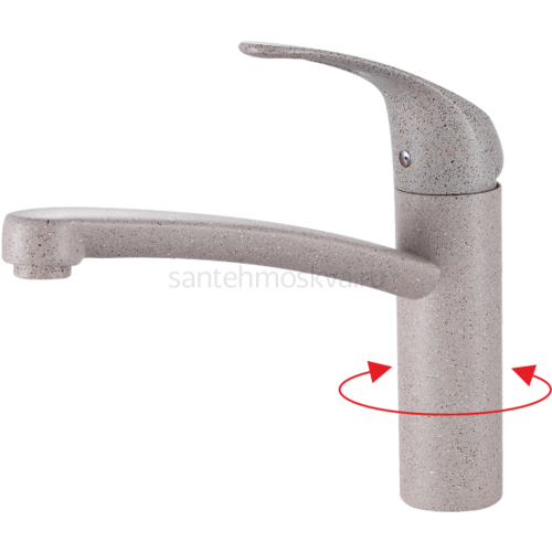 16024-A Смеситель(СВЕ-БЕЖ. ПЕС.) для кухни (10/1шт) Л/К