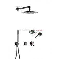 19164-Q Встроенный смес для душа с 2-функ. (ГРАФИТ) 19164-Q Встроенный смес для душа с 2-функ. (ГРАФИТ)