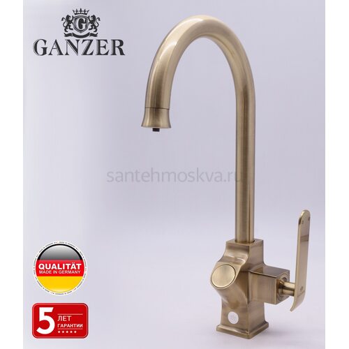 26025-D Смеситель для кухни с фильт БРОНЗ (10/1шт) Л/К