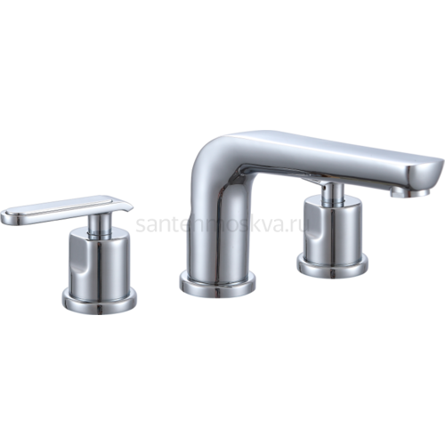 52011 Смеситель на борт раковины (3-отв) (10/1шт) Л/К