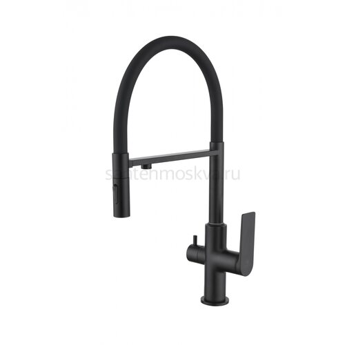 07127-C Смес. для кухни с гиб МАГ. изл. и под. фильт. (ЧЕР.+ЧЕР.) (10/1шт)