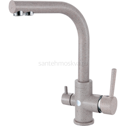 16025-A Смеситель(БЕЖ. ПЕСОЧ) с фильт (10/1шт) Л/К