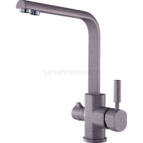 16034-A Смеситель (БЕЖ ПЕСОЧ) с фильт (10/1шт) Л/К