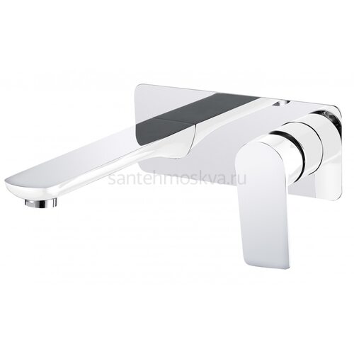 21044-F Смеситель вст. для раковины (бел.+хром) (8/1шт) Л/К