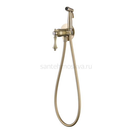 77157-D Смеситель встраиваемый с ГИГ. душом (БРОНЗА) (10/1шт)