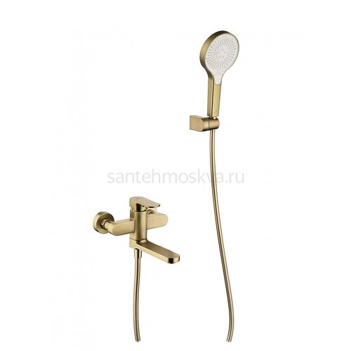 06132-S Смеситель од. для ванны кор. (матовое золото) (8/1шт)