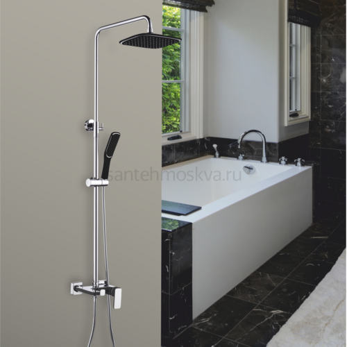 12062-C Душевой релинг (ЧЕРНЫЙ) (4/1шт) Л/К