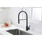 12127-C Смеситель для кухни с гиб. МАГНИТ. изливом (ЧЕР.+ЧЕР.) (10/1шт)