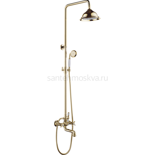 15061-E Двухвент душевой релинг ЗОЛОТО (4/1шт)