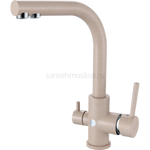 16025-B Смеситель (СВЕТЛО-БЕЖ) с фильт (10/1шт) Л/К