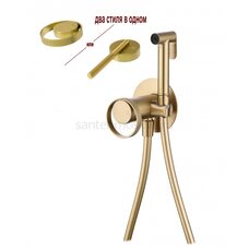 GZ19157-S Смеситель встраиваемый с ГИГ. душем (матовое золото) GZ19157-S Смеситель встраиваемый с ГИГ. душем (матовое золото)