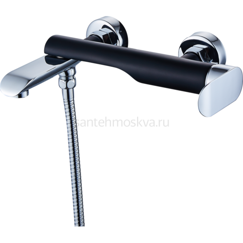 22031-C Смеситель од. для ванны (ЧЕРНЫЙ) (8/1шт) Л/К