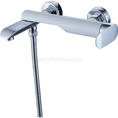 22031-F Смеситель од. для ванны (БЕЛЫЙ) (8/1шт) Л/К