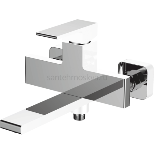 28032-F Смес. для ванны (белый,хром) (6/1шт) Л/К