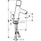 Смеситель для раковины hansgrohe Talis Select S 80 72040000, хром
