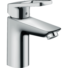 Смеситель для раковины hansgrohe Logis Loop 100 со сливным гарнитуром 71151000, хром