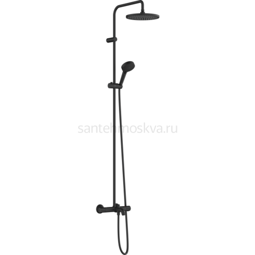 Душевая система hansgrohe Vernis Blend 240 1jet с термостатом для ванны 26899670, матовый черный