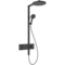 Душевая система hansgrohe Raindance Alive S Showerpipe 300 2jet с термостатом ShowerSelect Comfort, 24595340, шлифованный черный хром