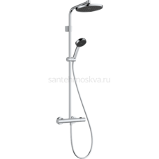 Душевая система hansgrohe Activera S Showerpipe 240 1jet EcoSmart+ с термостатом Ecostat Fine Varia, 28083000, хром