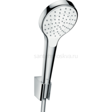Душевой набор hansgrohe Croma Select S 110 1jet с держателем и шлангом 160 см 26410400, белый/хром
